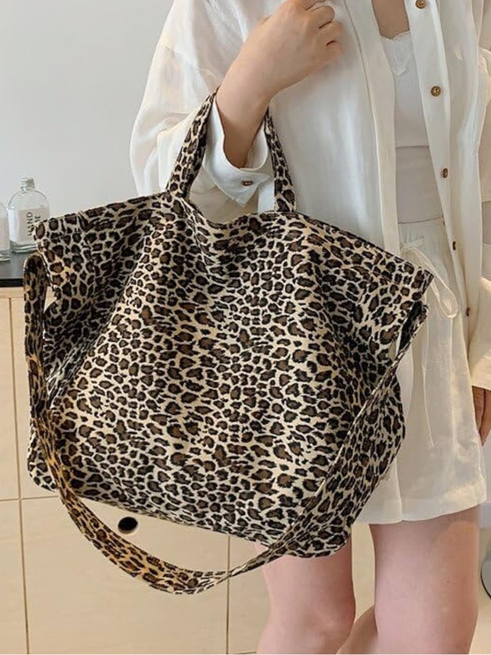 Leopard Print Tote Bag